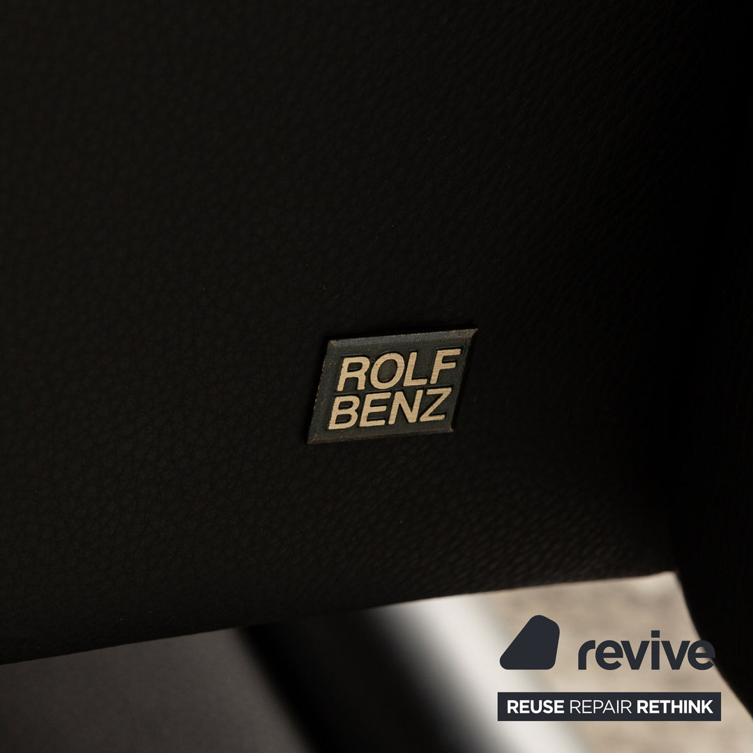 Rolf Benz 6500 Leather Armchair Black