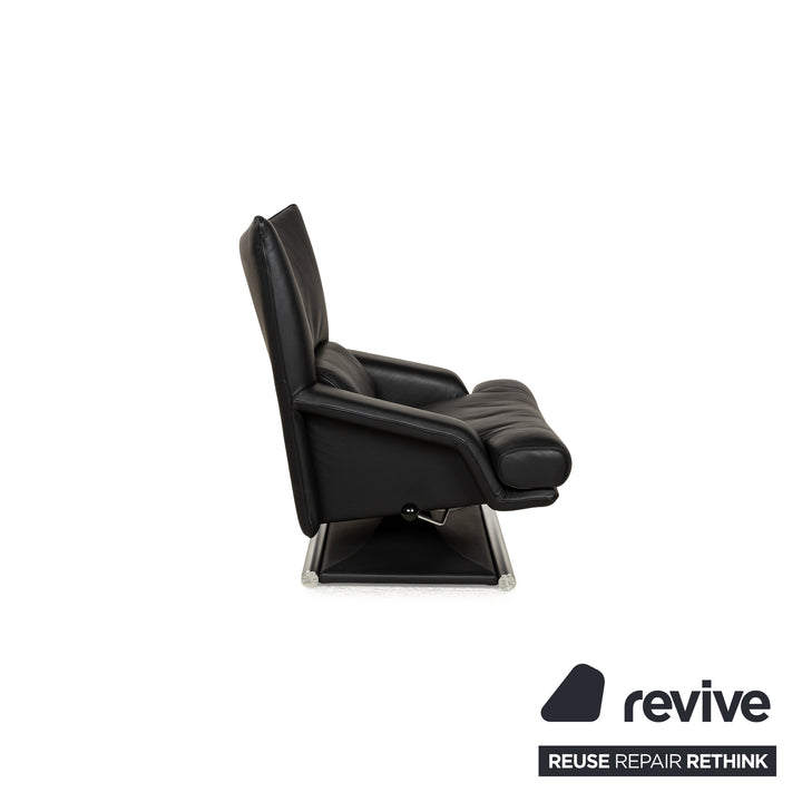Rolf Benz 6500 Leather Armchair Black