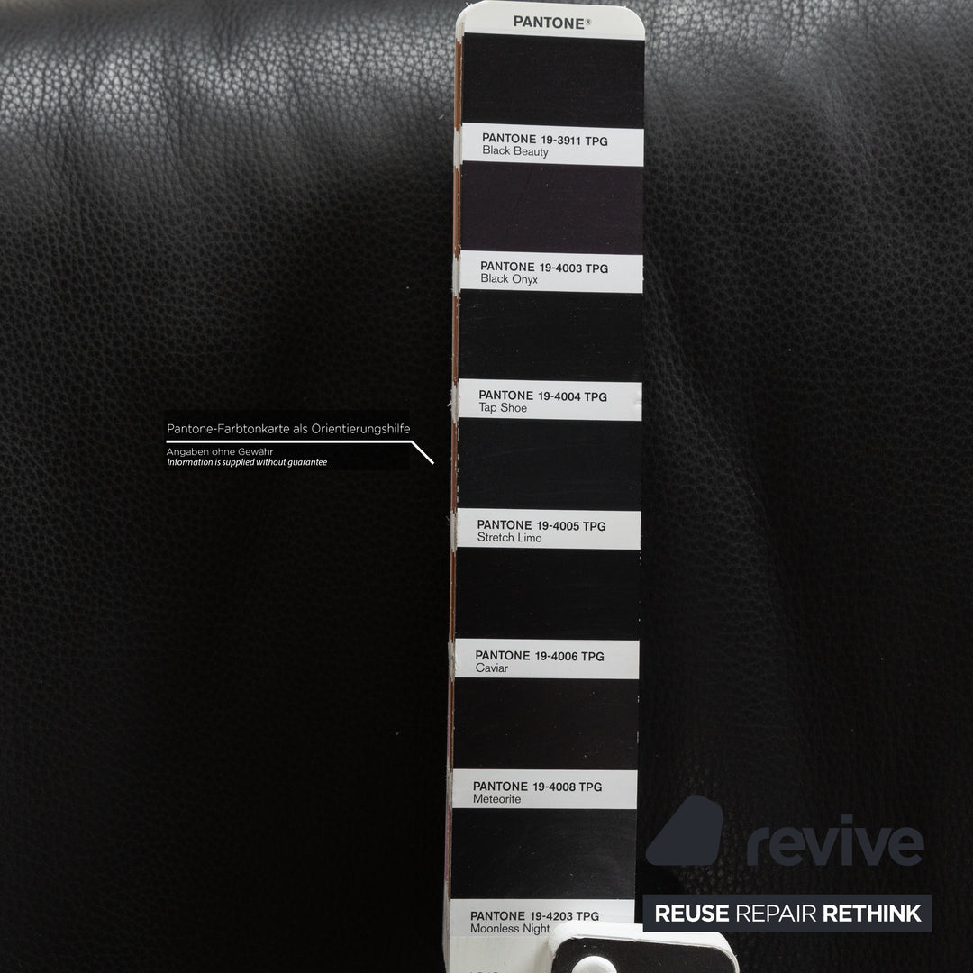 Rolf Benz 6500 Leather Armchair Black