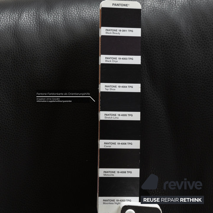 Rolf Benz 6500 Leather Armchair Black