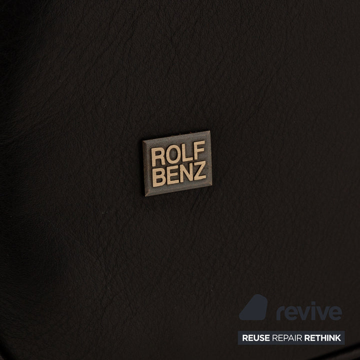 Rolf Benz 6500 Leather Two-Seater Black