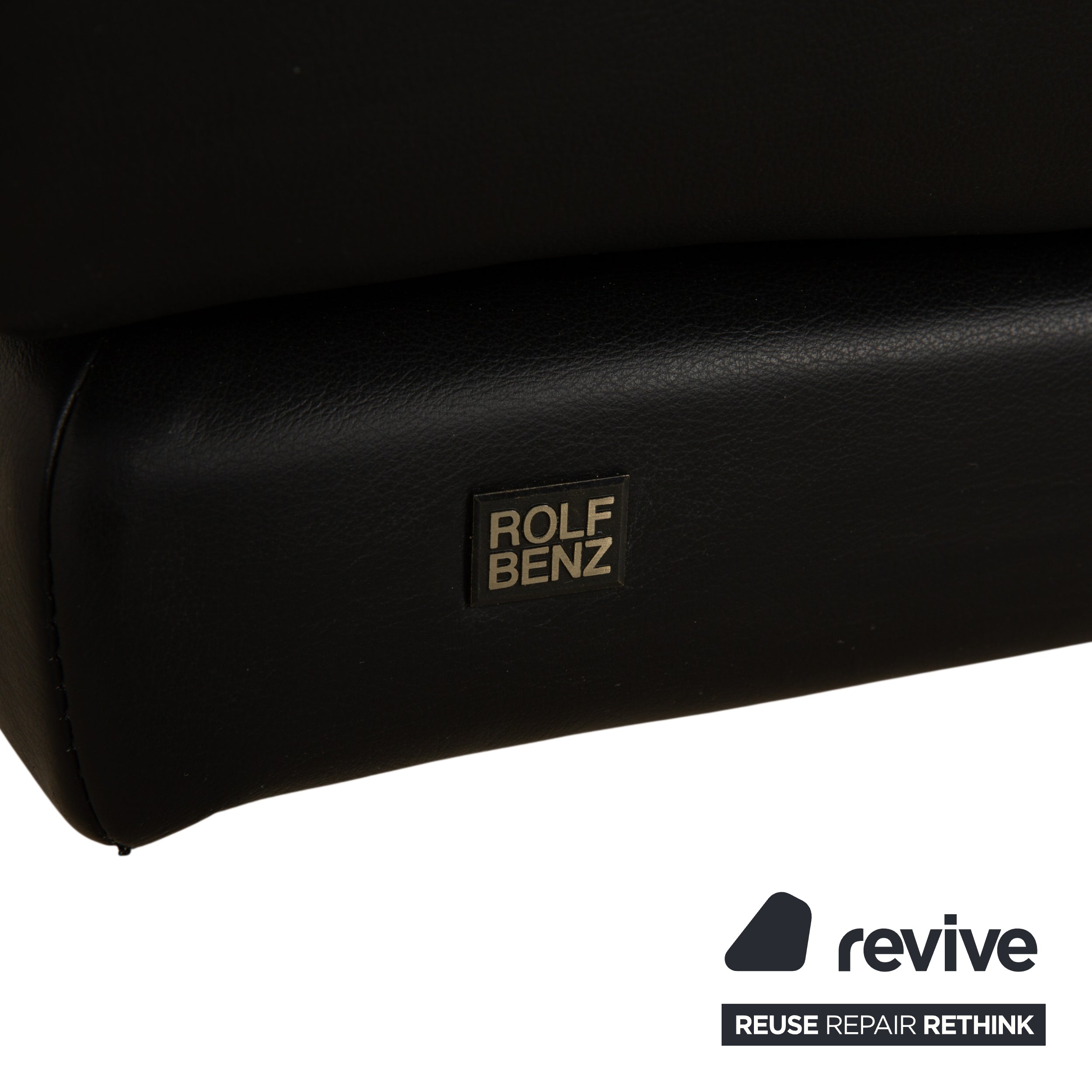 Rolf Benz 6600 Leder Zweisitzer Schwarz Sofa Couch