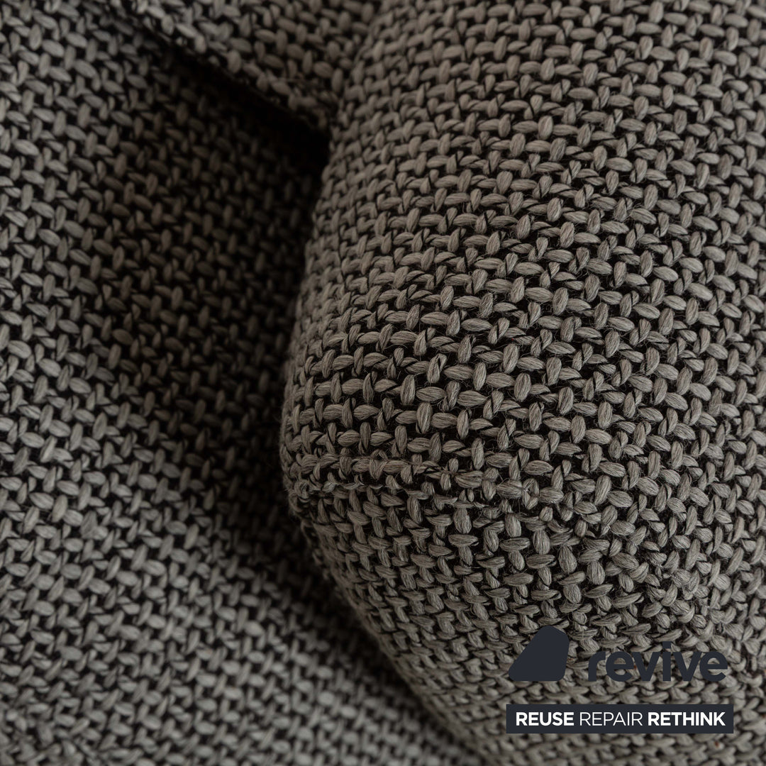 Rolf Benz 680 fabric lounger grey manual function