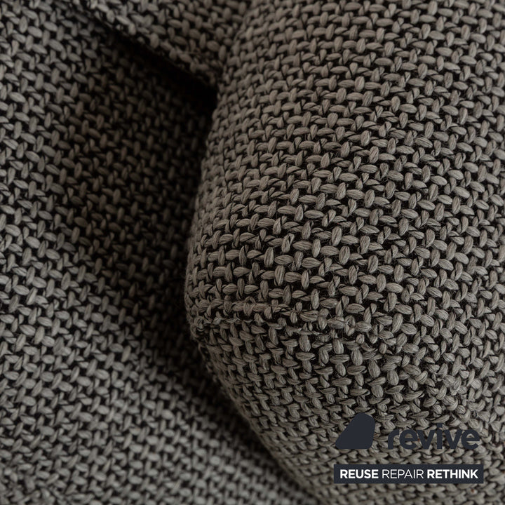 Rolf Benz 680 fabric lounger grey manual function