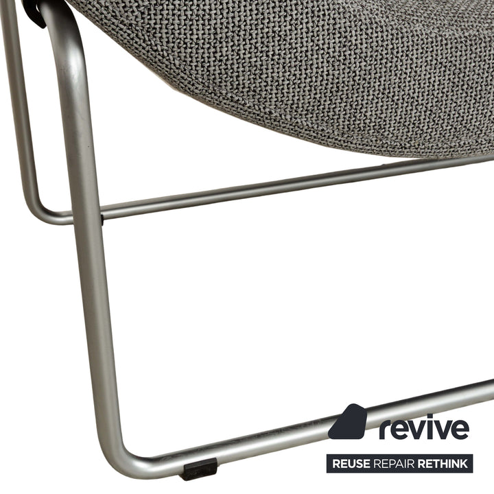 Rolf Benz 680 fabric lounger grey manual function