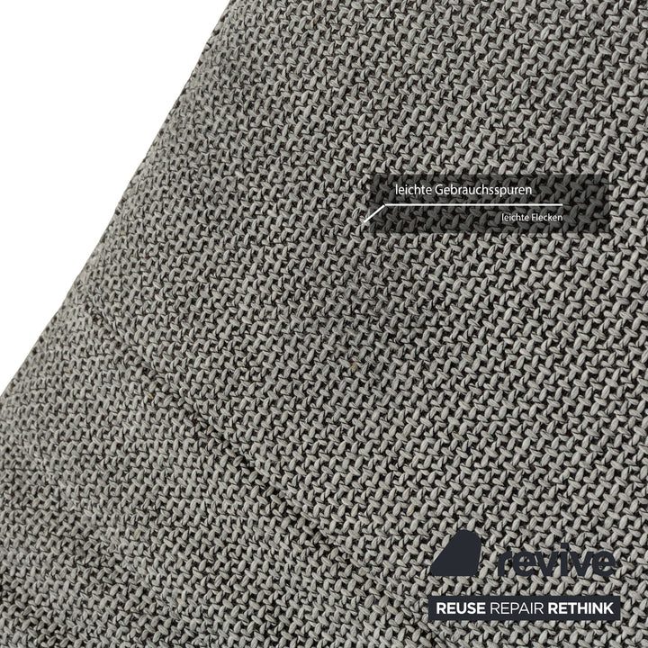 Rolf Benz 680 fabric lounger grey manual function