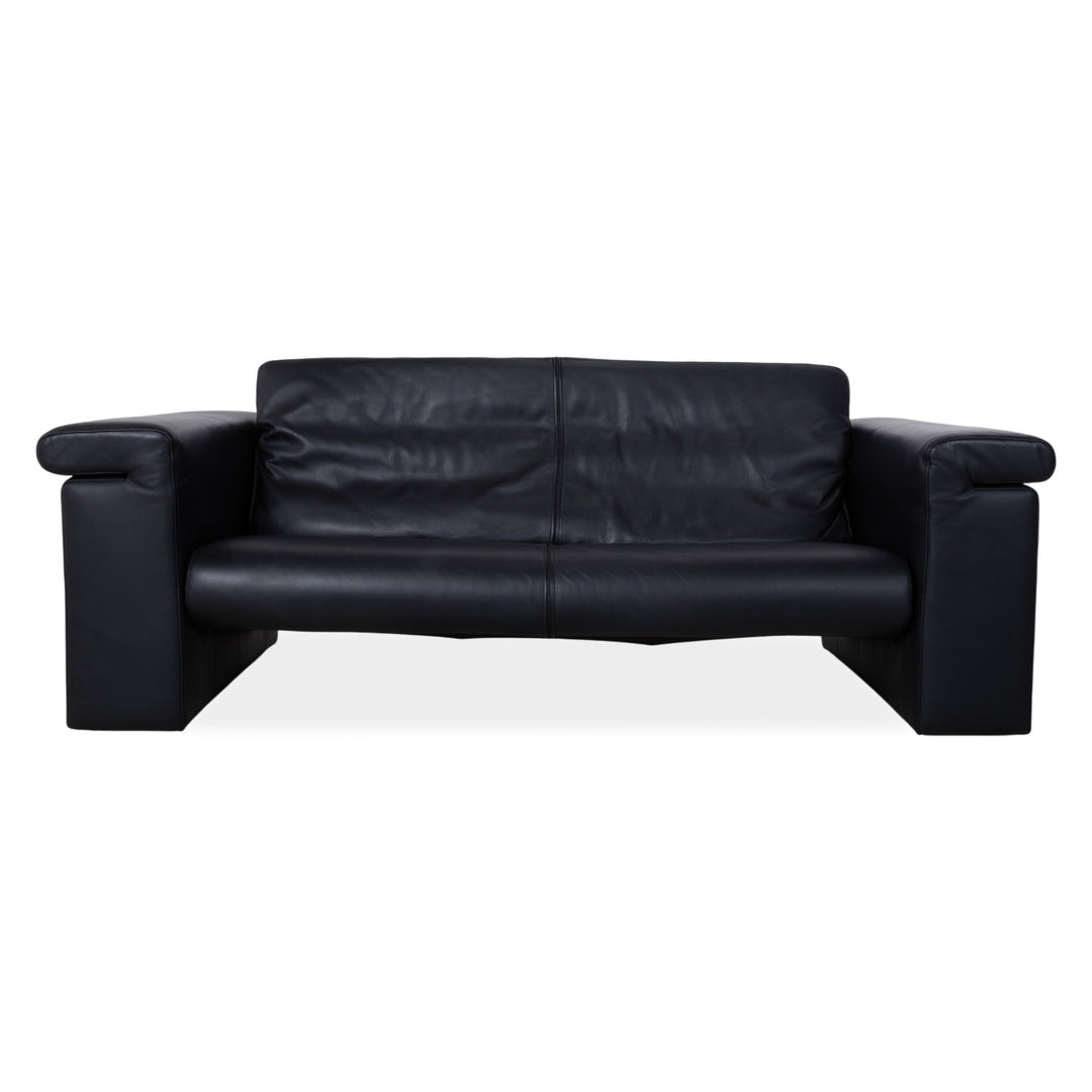 Rolf Benz 6800 Dreisitzer Leder Sofa Schwarz Couch manuelle Funktion