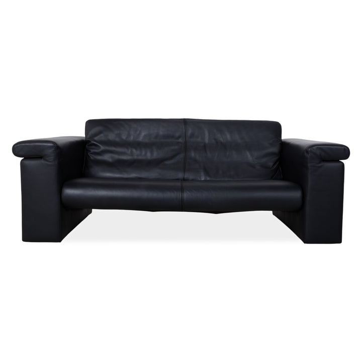 Rolf Benz 6800 Dreisitzer Leder Sofa Schwarz Couch manuelle Funktion