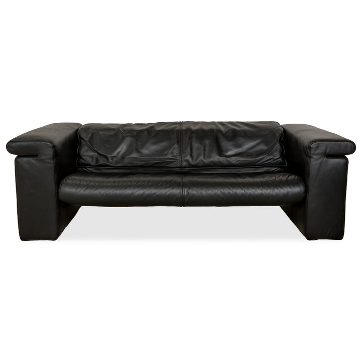 Rolf Benz 6800 Leder Dreisitzer Schwarz manuelle Funktion Sofa Couch