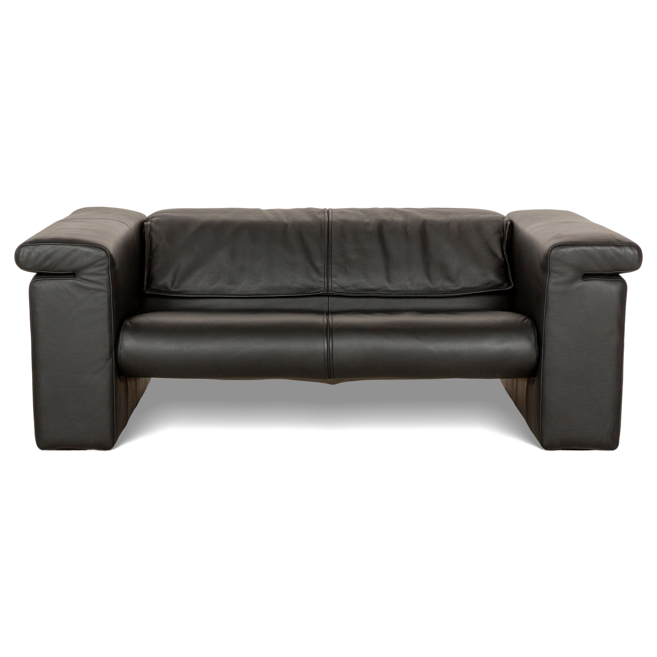 Rolf Benz 6800 Leder Zweisitzer Schwarz manuelle Funktion	Sofa Couch