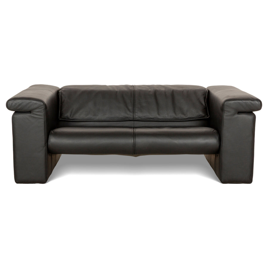 Rolf Benz 6800 Leder Zweisitzer Schwarz manuelle Funktion	Sofa Couch