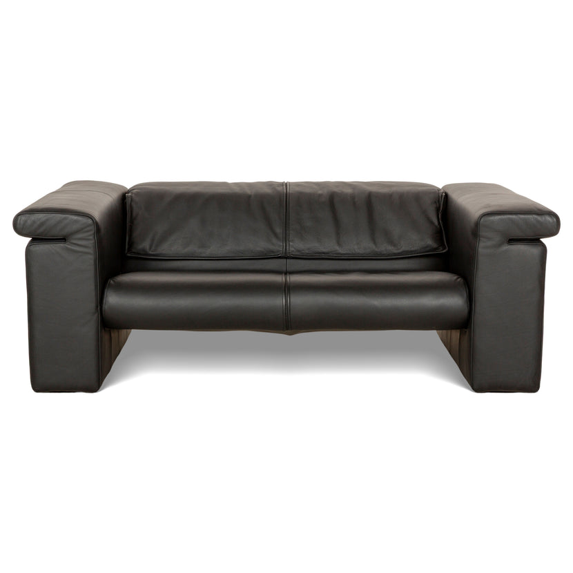 Rolf Benz 6800 Leder Zweisitzer Schwarz manuelle Funktion	Sofa Couch