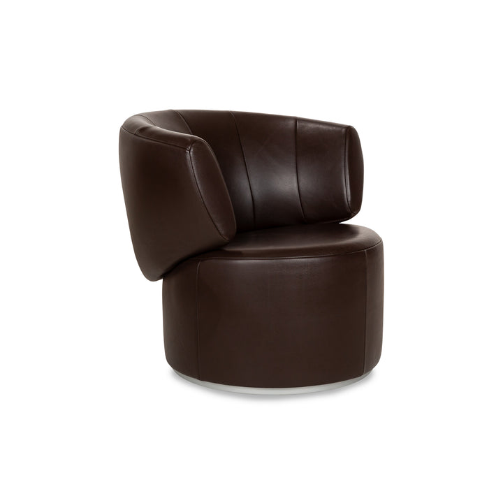 Fauteuil en cuir Rolf Benz 684 marron