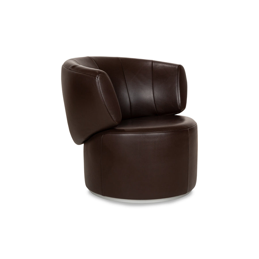 Fauteuil en cuir Rolf Benz 684 marron
