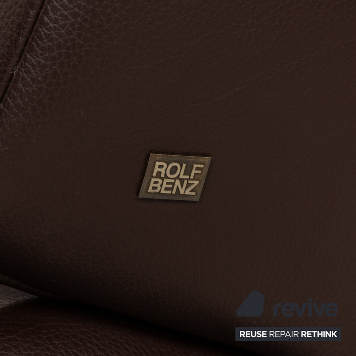 Fauteuil en cuir Rolf Benz 684 marron