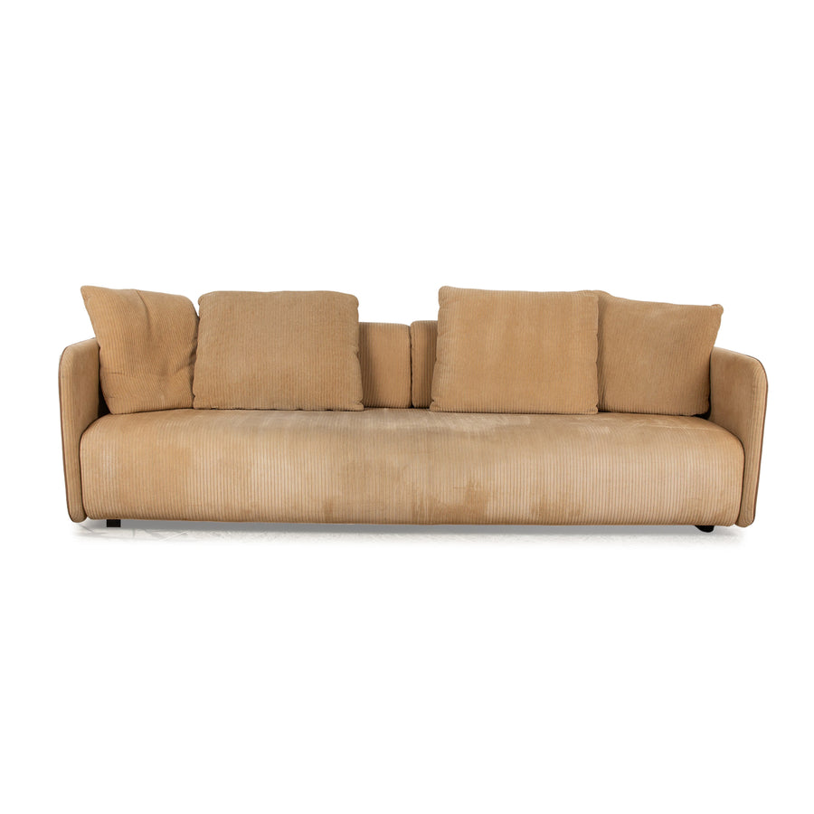 Rolf Benz 6900 Fabric Three Seater Beige Sofa Couch