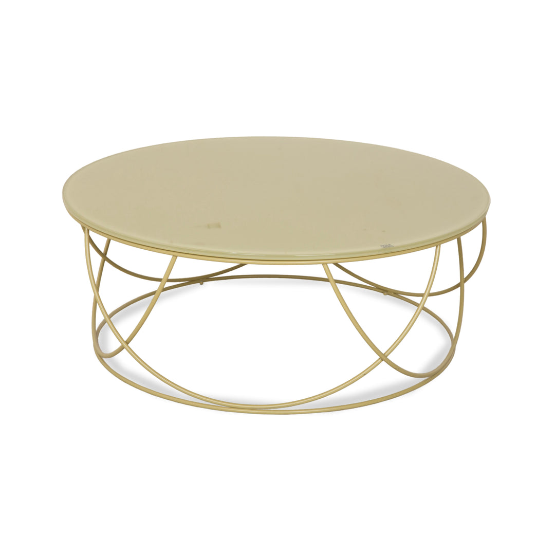 Rolf Benz 8770 Glas Grün Oliv Couchtisch 80 cm