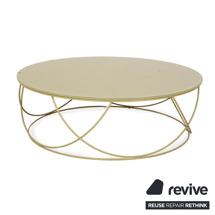 Rolf Benz 8770 Glas Grün Oliv Couchtisch 95 cm