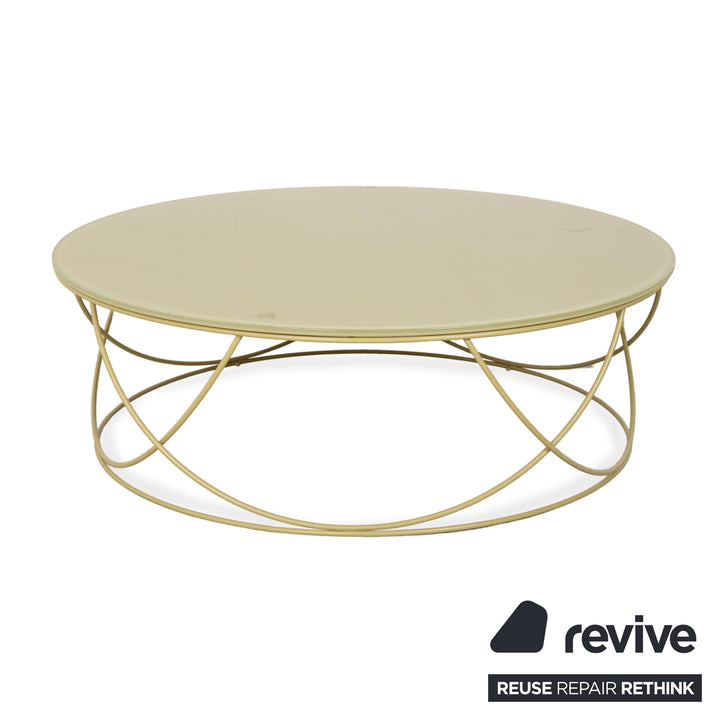 Rolf Benz 8770 Glas Grün Oliv Couchtisch 95 cm