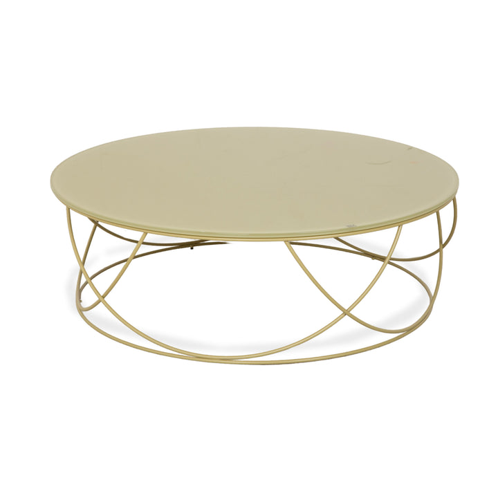 Rolf Benz 8770 Glas Grün Oliv Couchtisch 95 cm