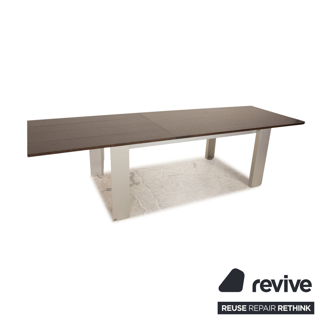 Rolf Benz 8910 wooden dining table brown oak extendable 180/300 x 75 x 98 cm