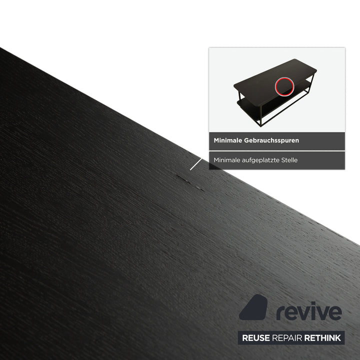 Table basse Rolf Benz 987, table d'appoint en bois, noire