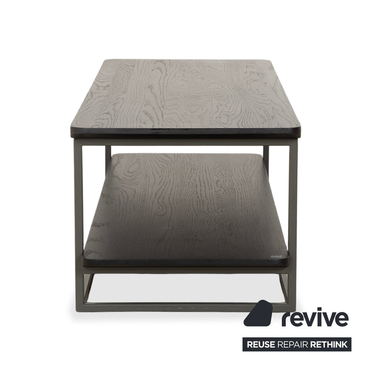 Rolf Benz 987 Coffee Table, Wood and Metal, Side Table, Black and Dark Brown