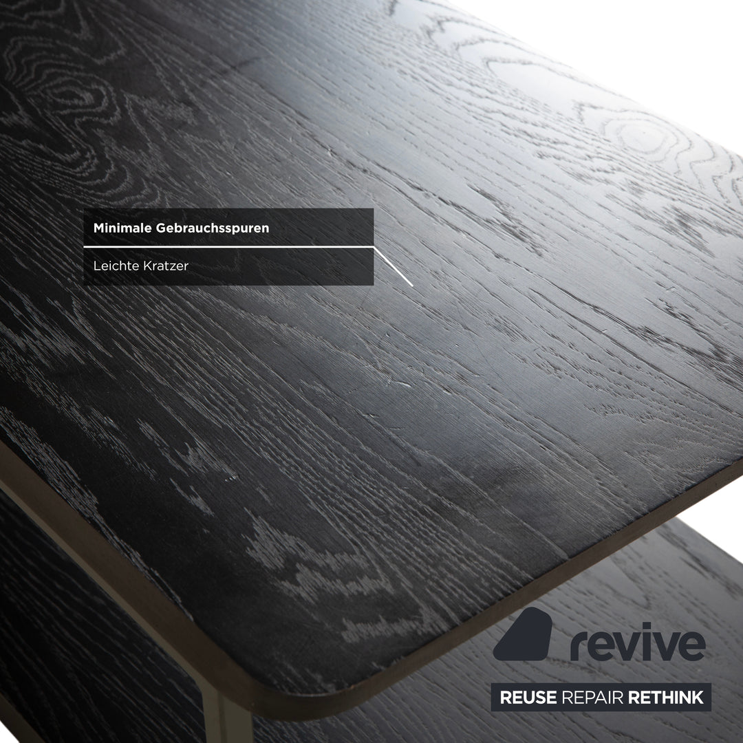 Rolf Benz 987 Coffee Table, Wood and Metal, Side Table, Black and Dark Brown