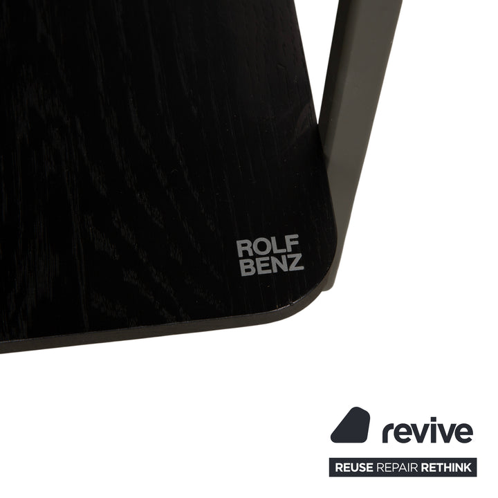 Rolf Benz 987 Coffee Table, Wood and Metal, Side Table, Black and Dark Brown