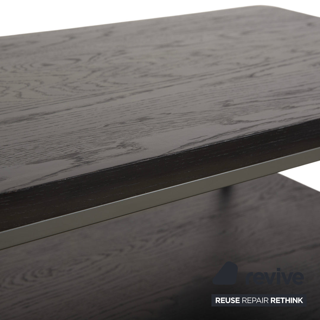 Rolf Benz 987 Coffee Table, Wood and Metal, Side Table, Black and Dark Brown