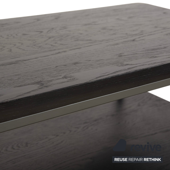 Rolf Benz 987 Coffee Table, Wood and Metal, Side Table, Black and Dark Brown