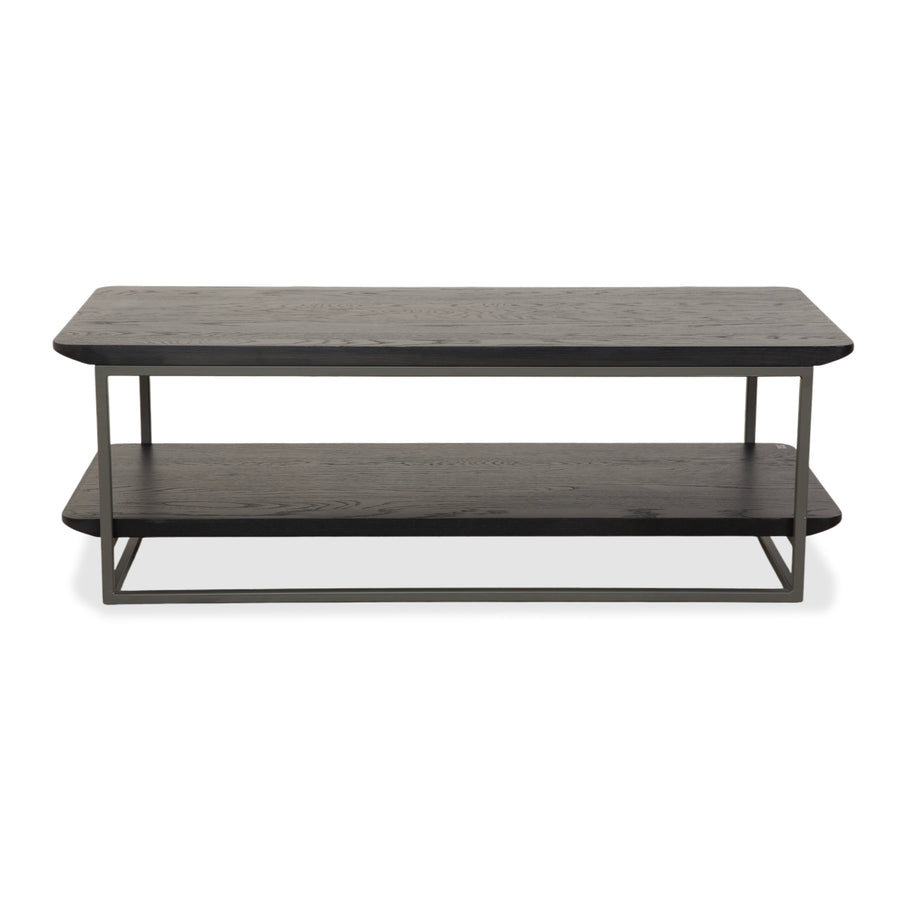 Rolf Benz 987 Couchtisch Holz Metall Beistelltisch Schwarz Dunkelbraun