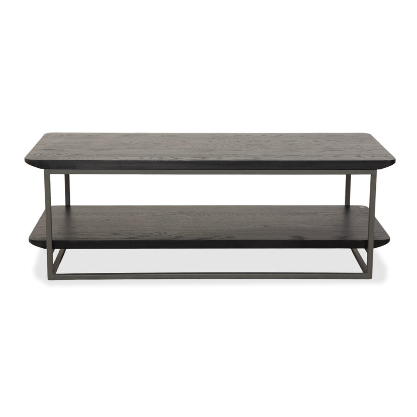 Rolf Benz 987 Couchtisch Holz Metall Beistelltisch Schwarz Dunkelbraun