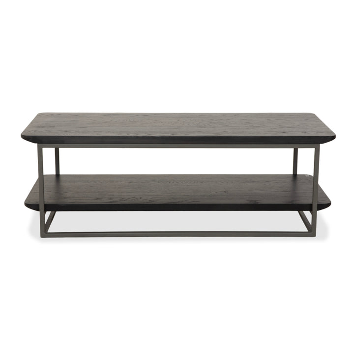 Rolf Benz 987 Coffee Table, Wood and Metal, Side Table, Black and Dark Brown