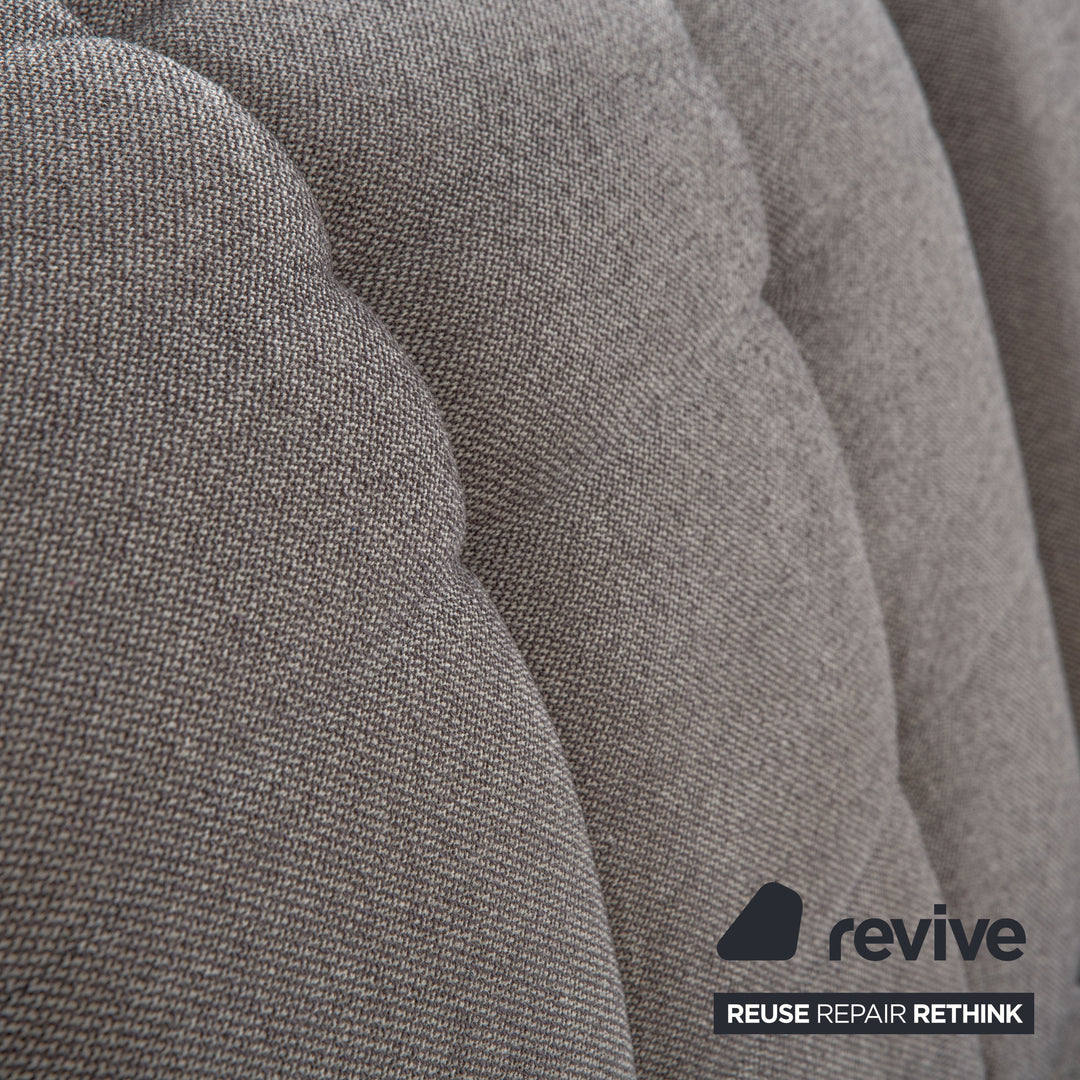 Rolf Benz Agio 342 fabric two-seater grey manual function sofa couch