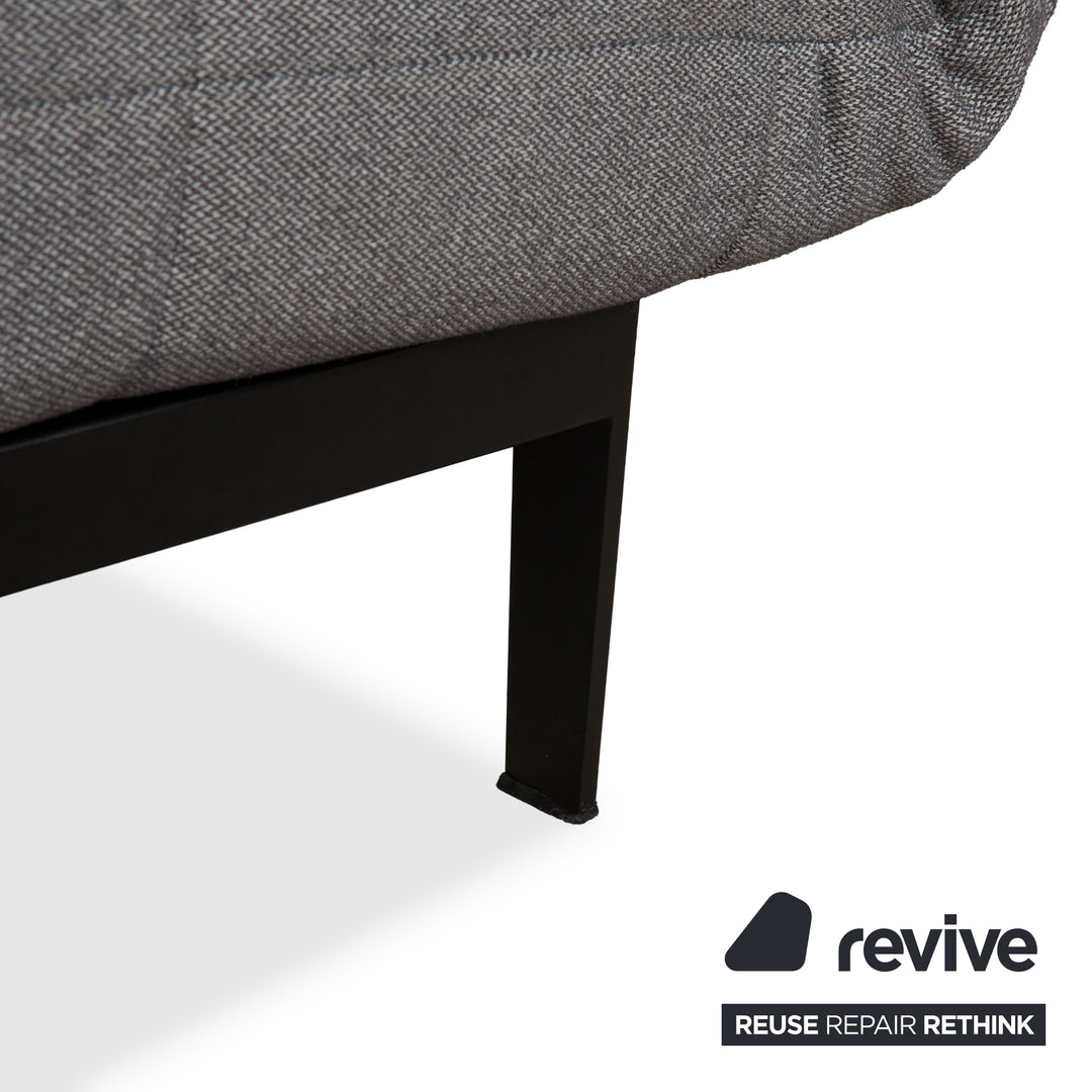 Rolf Benz Agio 342 fabric two-seater grey manual function sofa couch