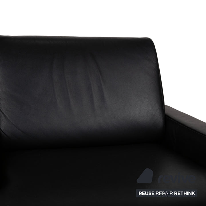 Rolf Benz AK 644 Leder Sessel Schwarz