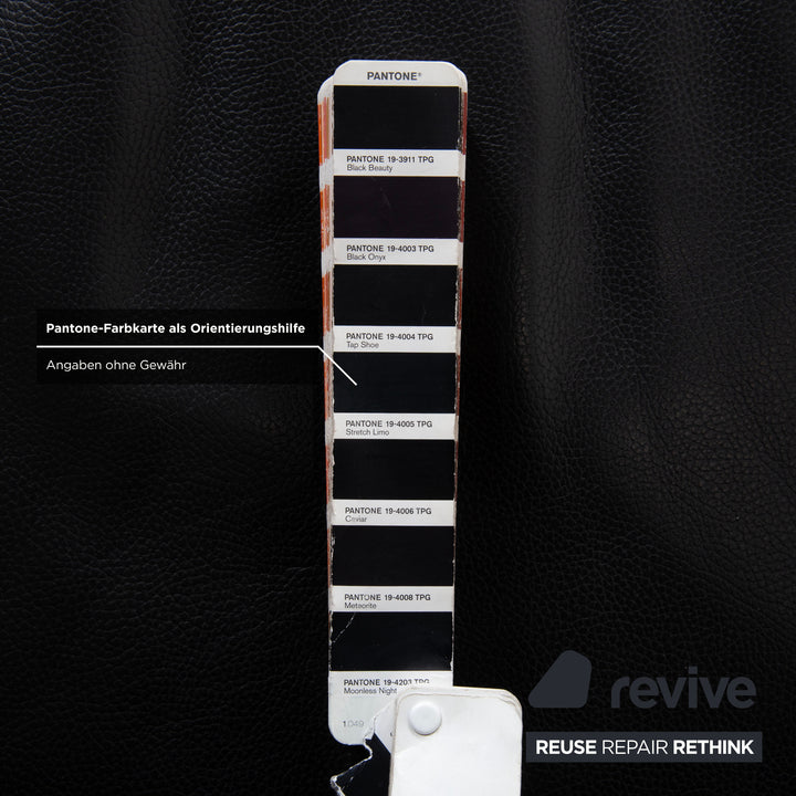 Rolf Benz AK 644 Leder Sessel Schwarz