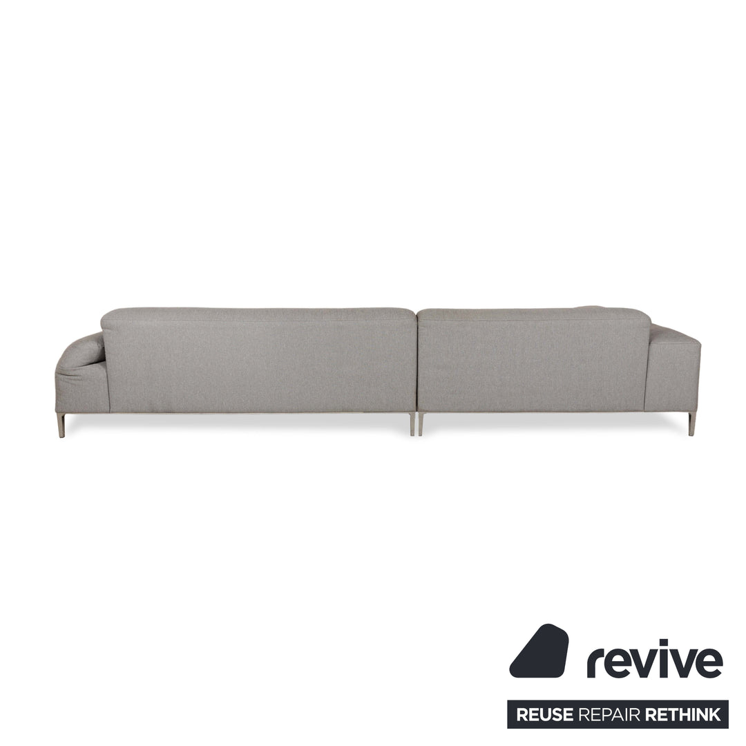 Rolf Benz Areo Stoff Ecksofa Grau Recamiere Links manuelle Funktion Sofa Couch