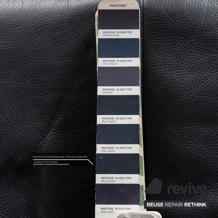 Rolf Benz BMP 418 Leather Armchair Dark Blue