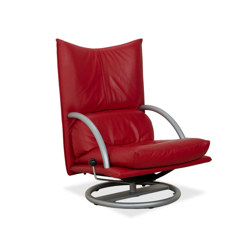 Rolf Benz BMP 418 Leder Sessel Rot