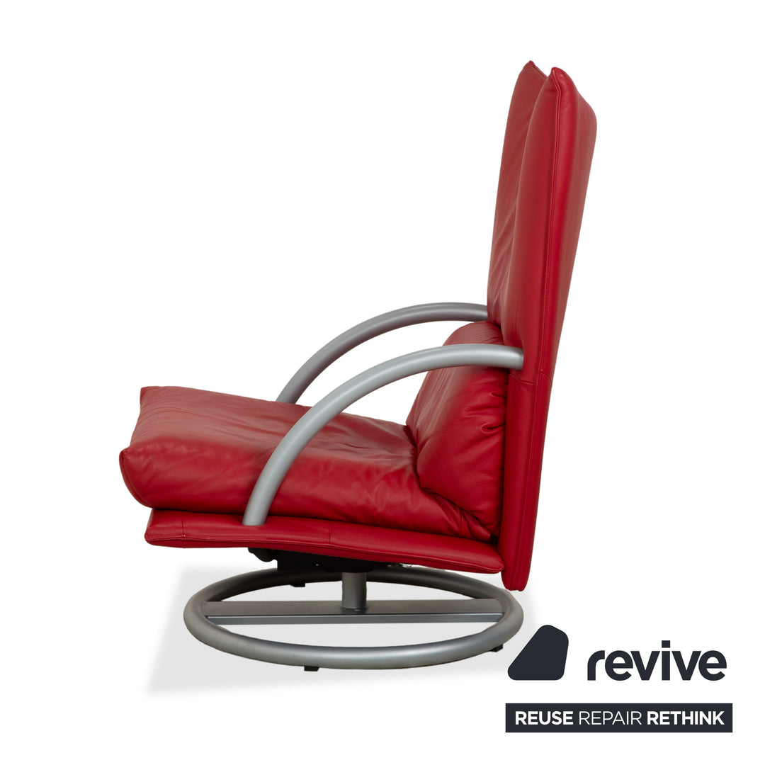 Rolf Benz BMP 418 Leder Sessel Rot
