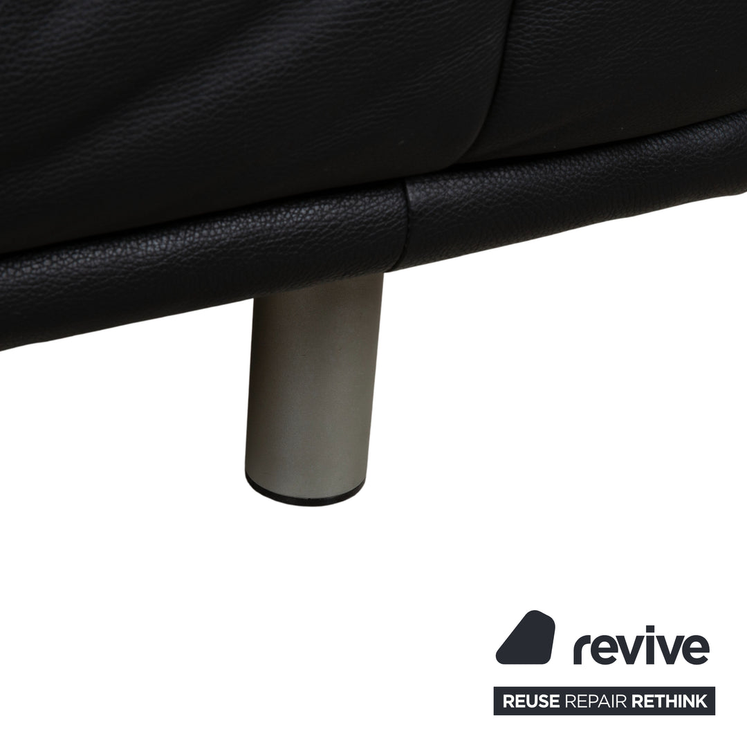 Rolf Benz BMP 418 Leather Armchair Black