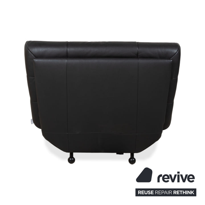 Rolf Benz BMP 418 Leder Sessel Schwarz