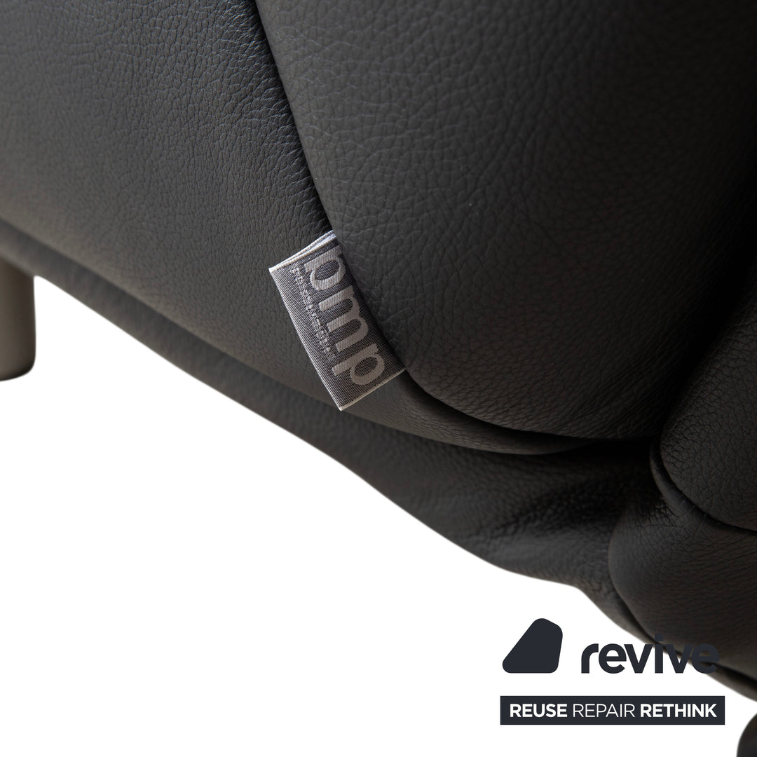 Rolf Benz BMP 418 Leather Armchair Black