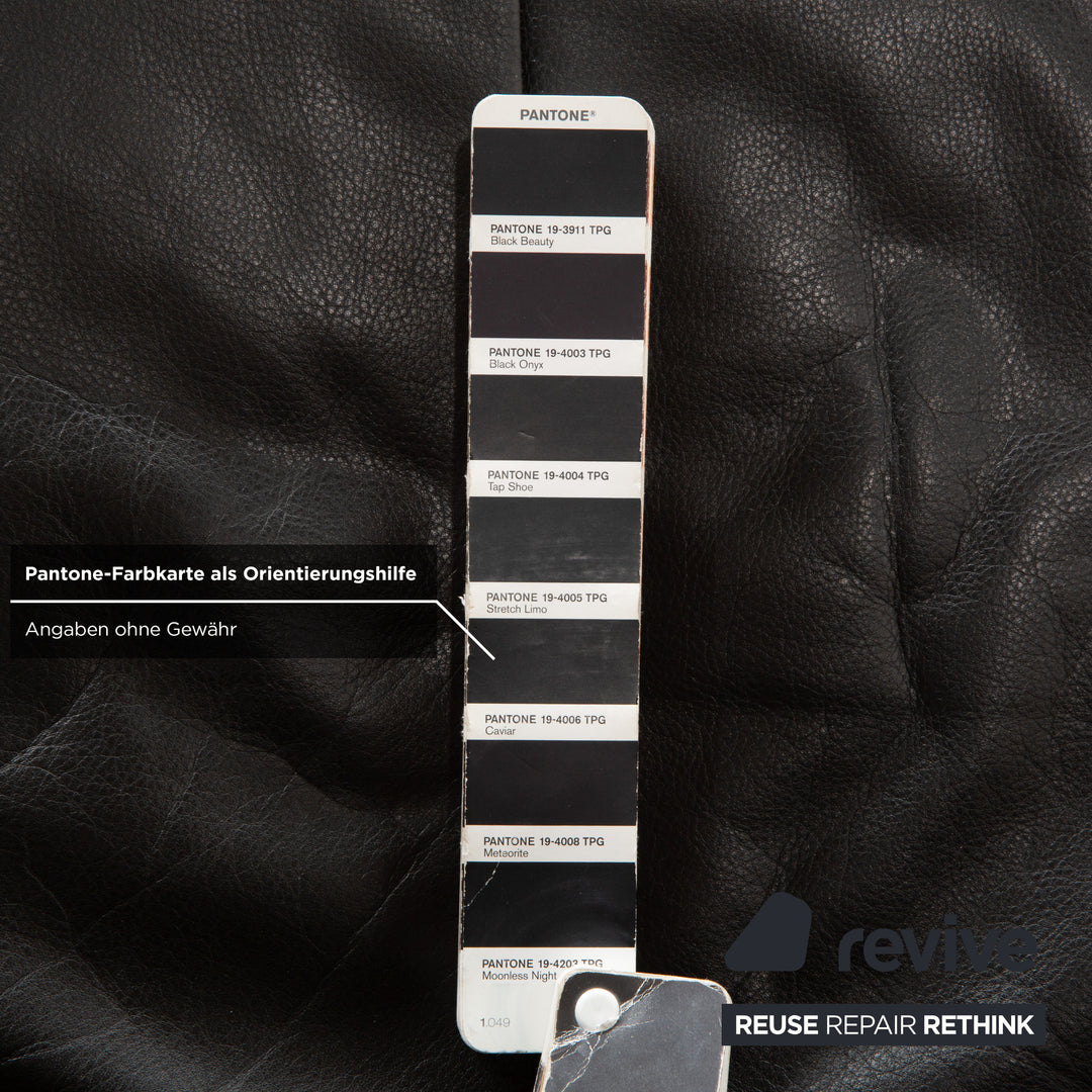 Rolf Benz BMP 418 Leather Armchair Black