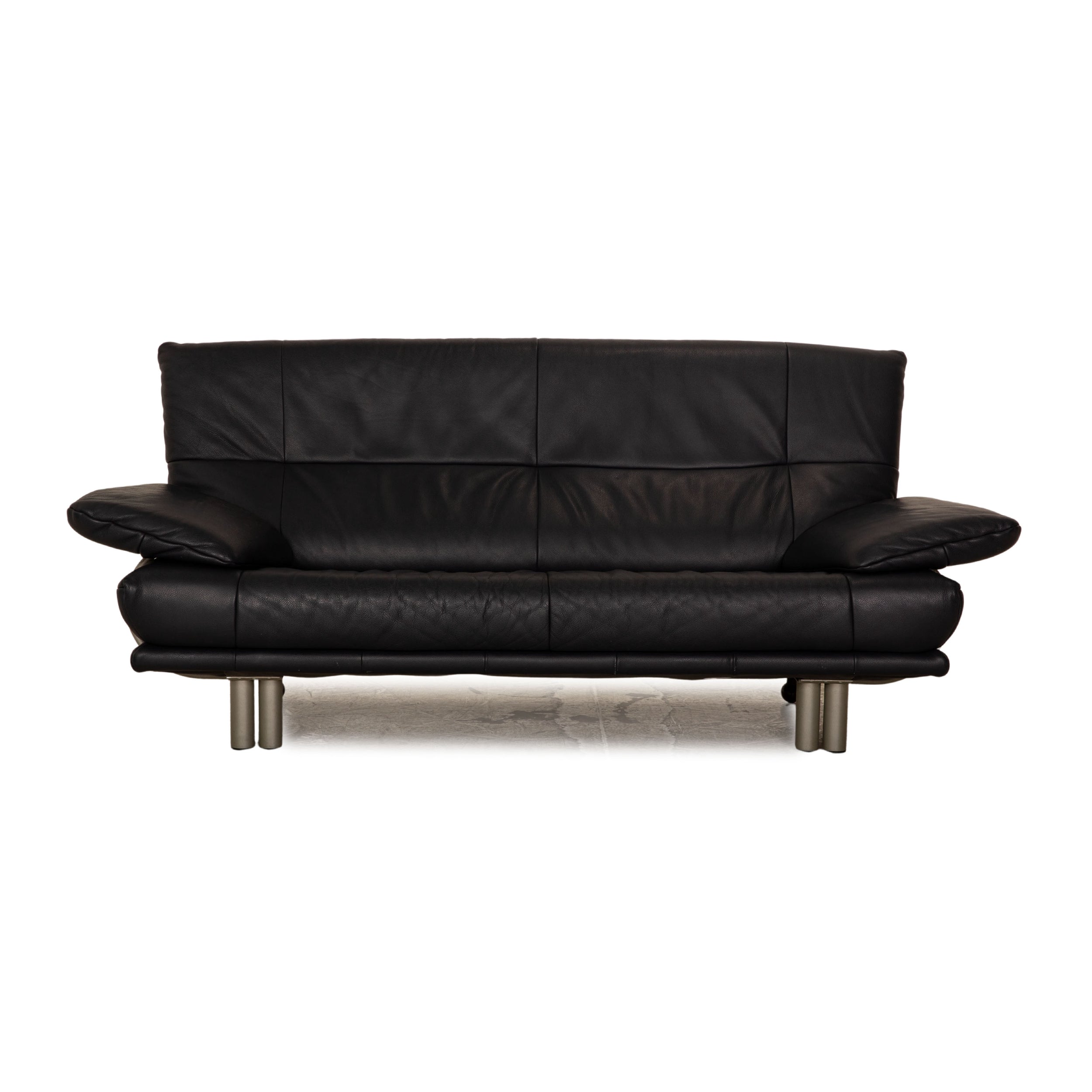 Rolf Benz BMP 418 Canapé deux places en cuir bleu foncé