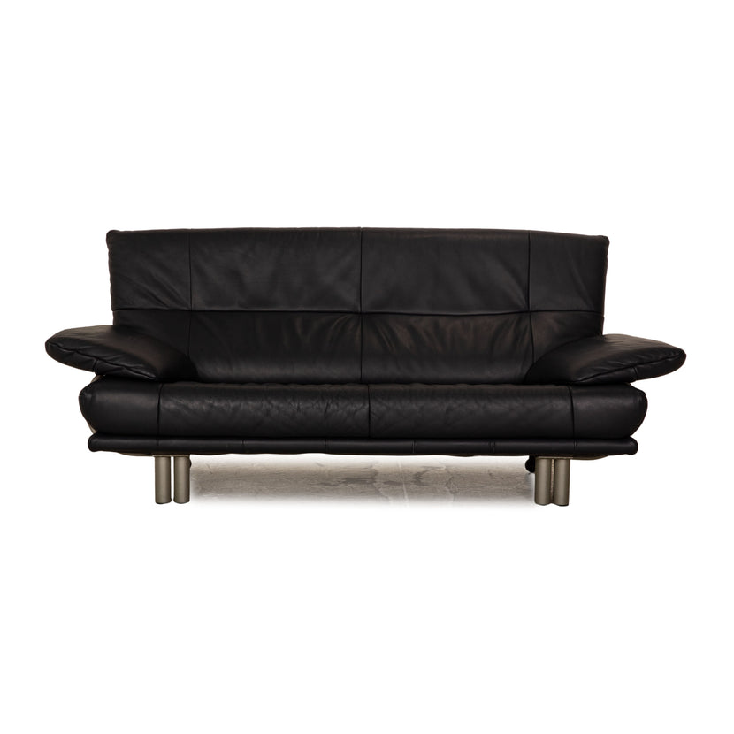 Rolf Benz BMP 418 Canapé deux places en cuir bleu foncé