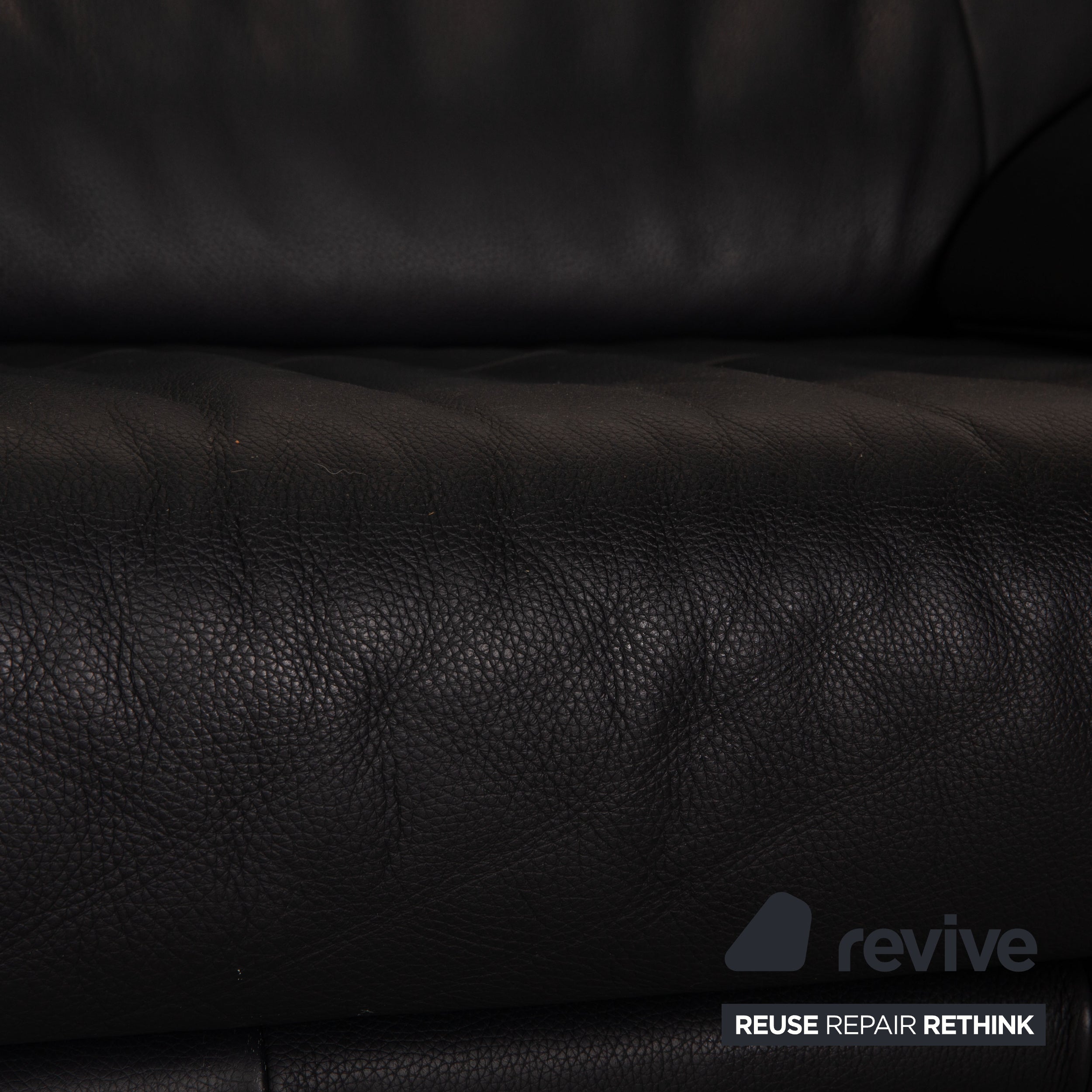 Rolf Benz BMP 418 Canapé deux places en cuir bleu foncé