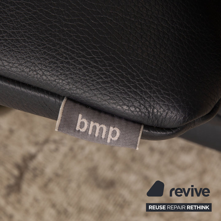 Rolf Benz BMP 418 leather two-seater blue dark blue sofa couch